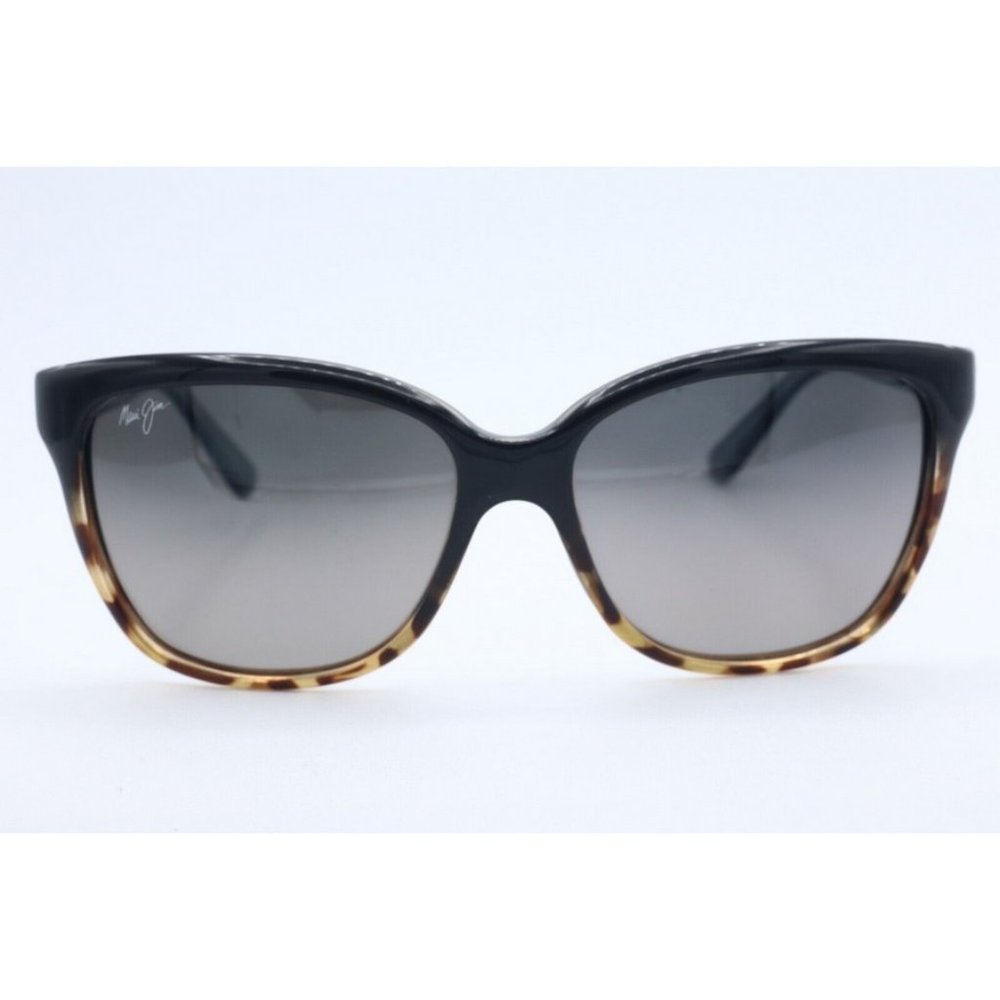 Maui Jim Starfish MJ 744-02T Cat Eye Black Sunglasses Gray Polarized Lenses (A) - Picture 2 of 7